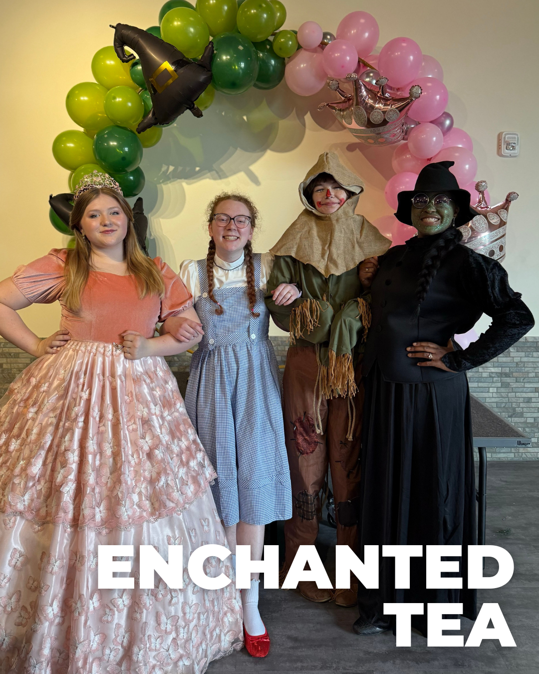 Young guest enjoying the Enchanted Tea Party